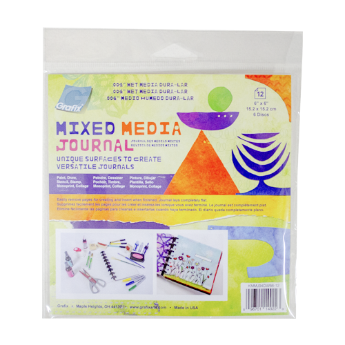 Grafix Mixed Media Journal - Wet Media Dura-Lar - 6" x 6"