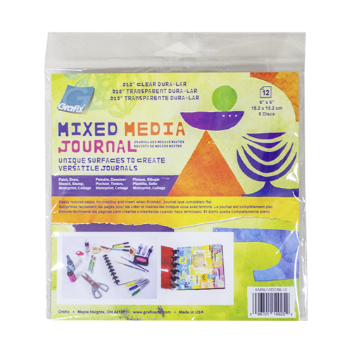 Grafix Mixed Media Journal - Clear Dura-Lar - 6" x 6"
