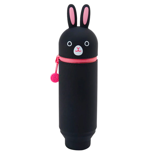 Pun Stand Up Case - Black Rabbit