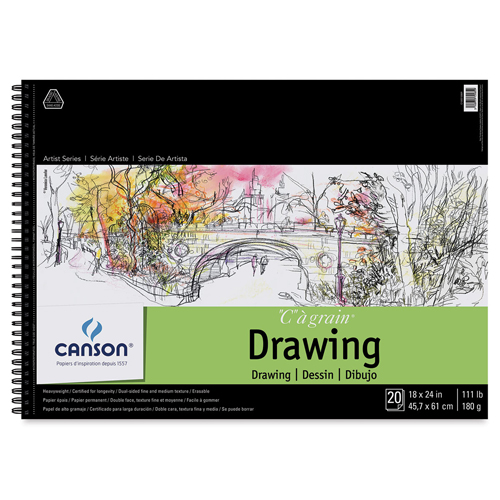 Canson "C" à Grain - Drawing Pad - 18"X24" 20 Sheets