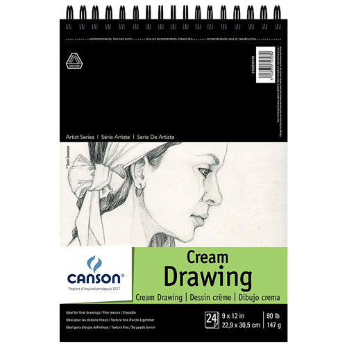 Canson XL Series Drawing Paper, Wirebound Pad, 5.5x8.5 inches, 60 Sheets  (70lb/114g) - Artist