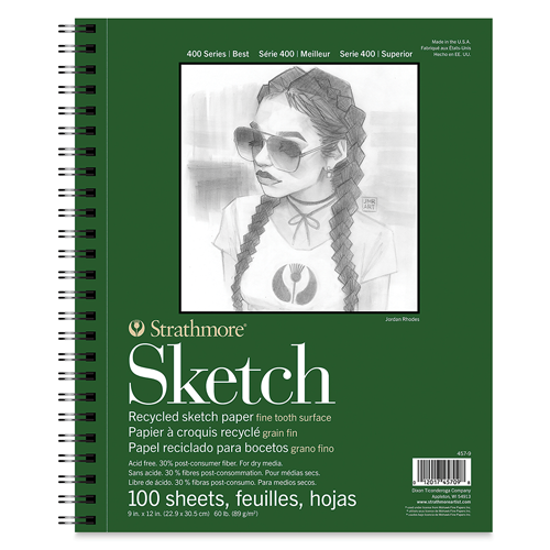 Carnet de croquis Studio Pro, 8 1/2 po x 11 po, papier 50 lb sans acide,  100 feuilles - ACCO Canada