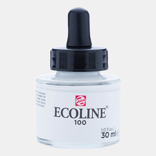 Ecoline Liquid Watersoluble Ink - 30mL - White