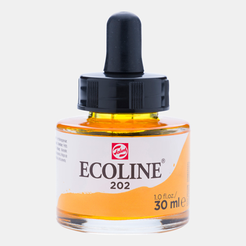 Ecoline Liquid Watersoluble Ink - 30mL - Deep Yellow