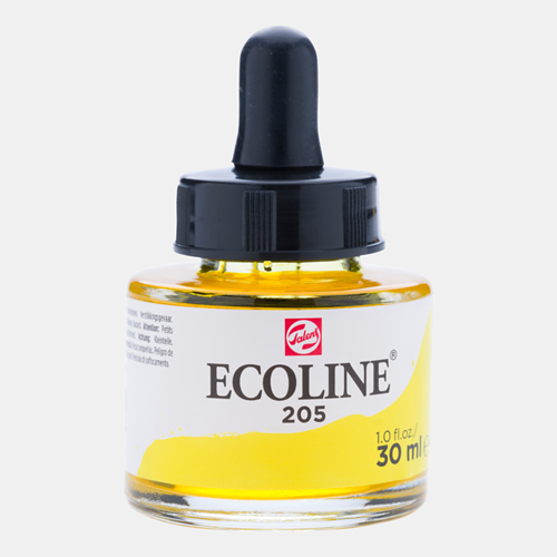 Ecoline Liquid Watersoluble Ink - 30mL - Lemon Yellow