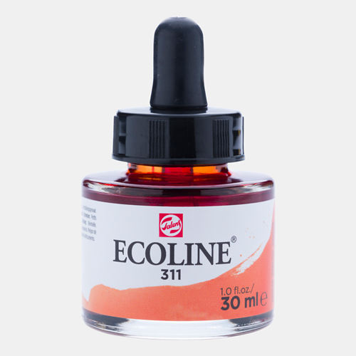 Ecoline Liquid Watersoluble Ink - 30mL - Vermilion