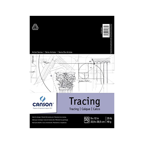 Canson Foundations Tracing Pad -  9x12 - 50 Sheets
