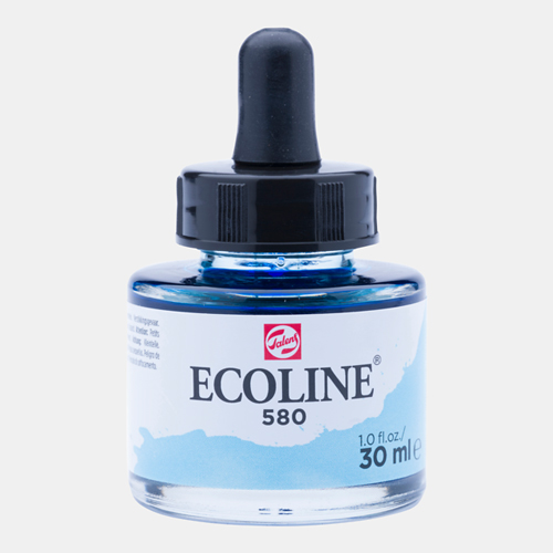 Ecoline Liquid Watersoluble Ink - 30mL -  Pastel Blue