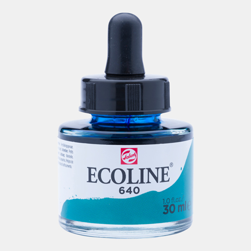 Ecoline Liquid Watersoluble Ink - 30mL - Bluish Green