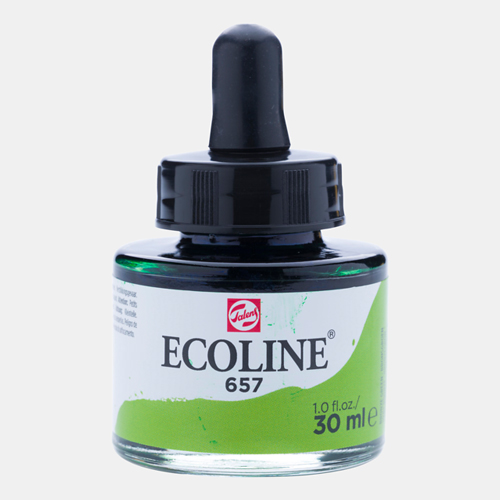 Ecoline Liquid Watersoluble Ink - 30mL - Bronze Green