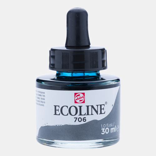 Ecoline Liquid Watersoluble Ink - 30mL - Deep Grey
