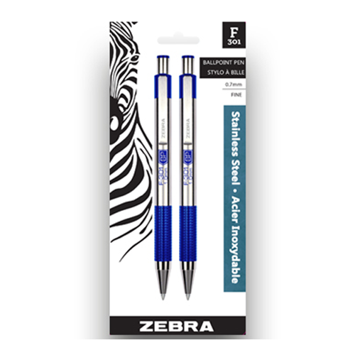Zebra Pen Refill for F-series - Blue - 2 pack 