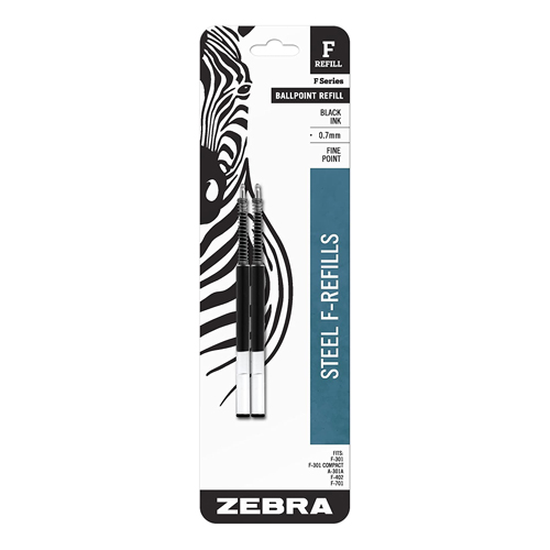 Zebra Pen Refill F-301 2-pack - Black