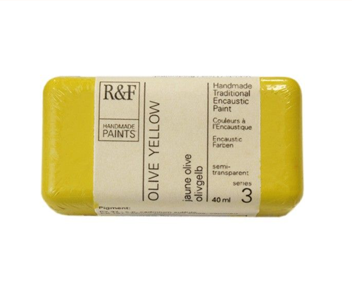 R&F Encaustic  40mL  Olive Yellow