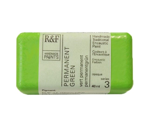 R&F Encaustic  40mL  Permanent Green