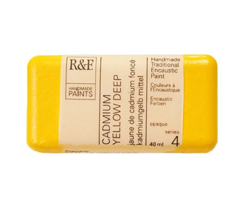 R&F Encaustic  40mL  Cadmium Yellow Deep