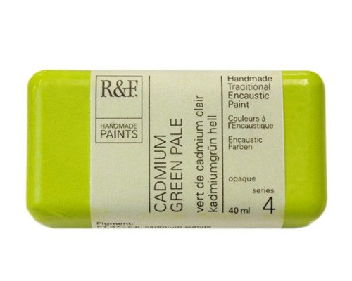 R&F Encaustic  40mL  Cadmium Green Pale