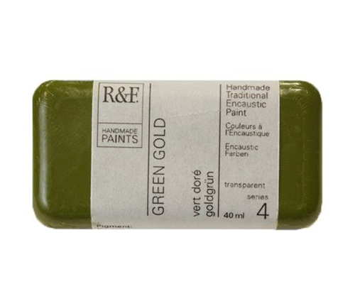 R&F Encaustic  40mL  Green Gold