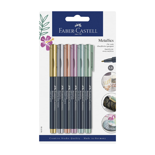 Faber-Castell - Pitt - Metallic - 6pk