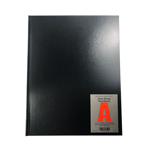 Black Page Premium Hardcover Sketchbook, 8.5 x 11 by Artist's Loft™