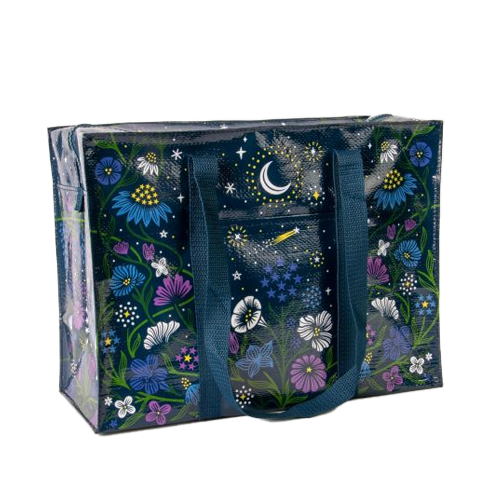 Blue Q Shoulder Tote Bag - Starry Garden