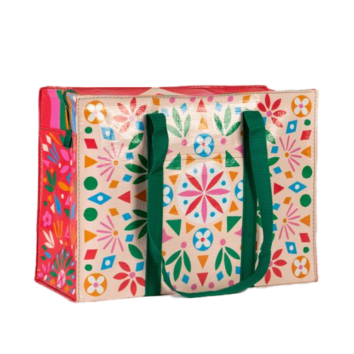 Blue Q Shoulder Tote Bag - Flower Folk