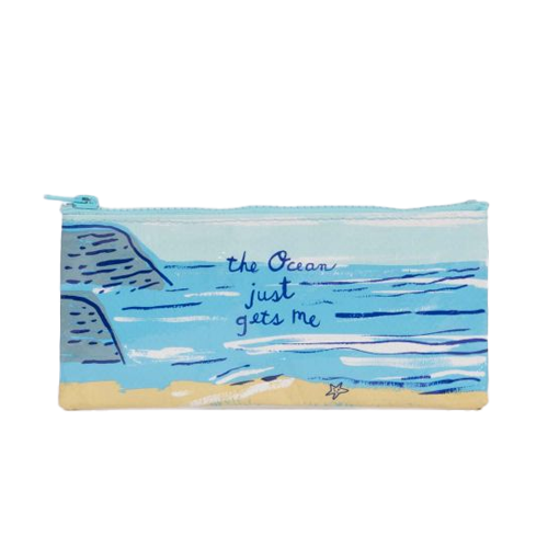 Blue Q Pencil Case - The Ocean Gets Me