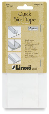 Lineco Gummed Quick Bind Tape 2"x36"