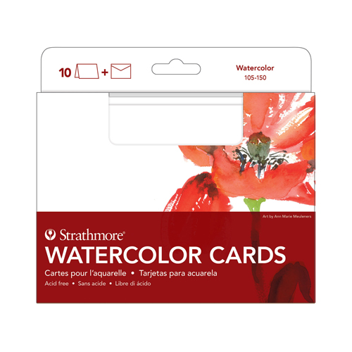 Strathmore Watercolour Cards - 5" x 7" - Pack of 10
