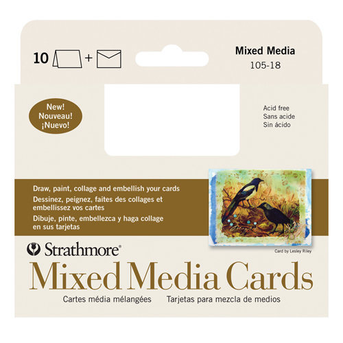 Strathmore Mixed Media Cards - 3.5" x 5" - Pack of 10