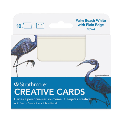 Strathmore Creative Cards - 3.5" x 5" - Pack of 10 Plain Edge