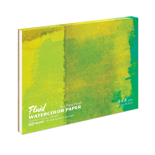 Cold Pressed Finish Fluid Easy-Block Watercolor Paper Blocks