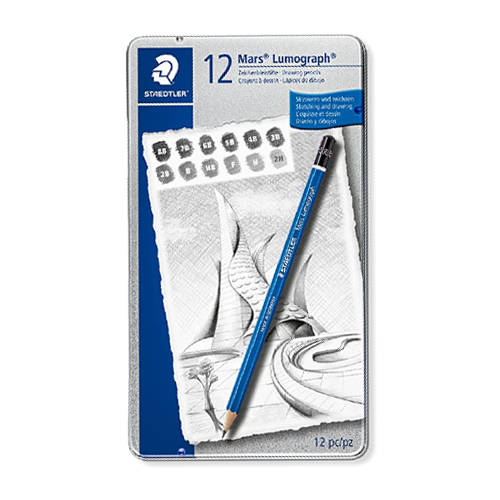 Staedtler Mars Lumograph Pencils Sketch Set of 12