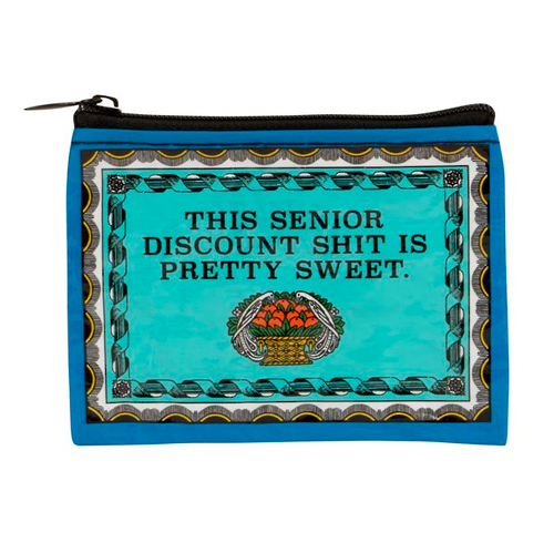 Blue Q Coin Purse  Senior Discount