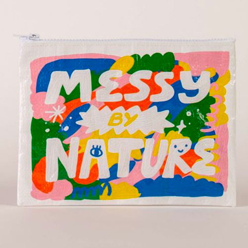 Blue Q Zipper Pouch  Messy By Nature