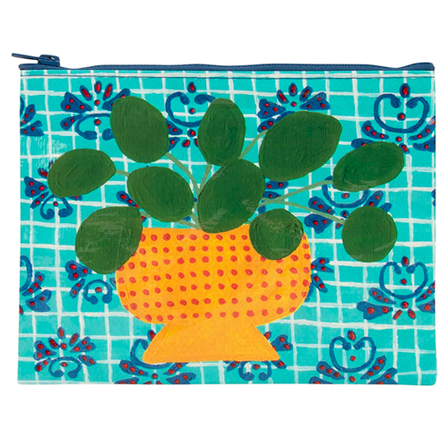 Blue Q Zipper Pouch - Pretty Plant