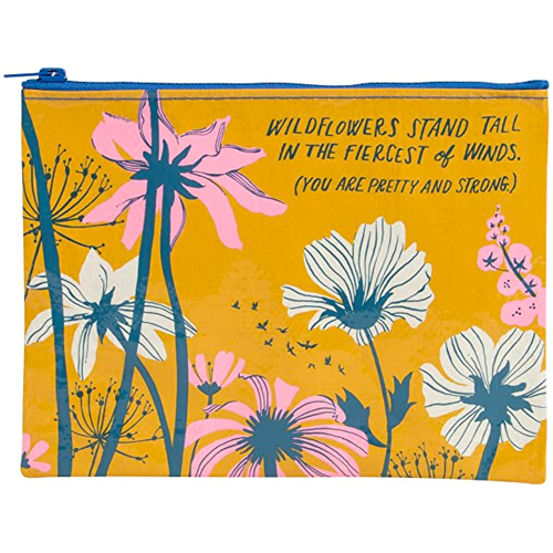 Blue Q Zipper Pouch - Wildflowers