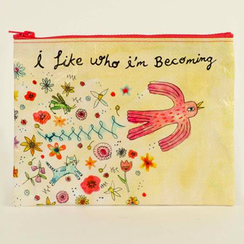 Blue Q Zipper Pouch - Becoming