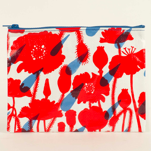 Blue Q Zipper Pouch - Flower Shower