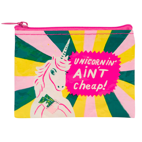 Blue Q Coin Purse - Unicornin' Ain't Cheap