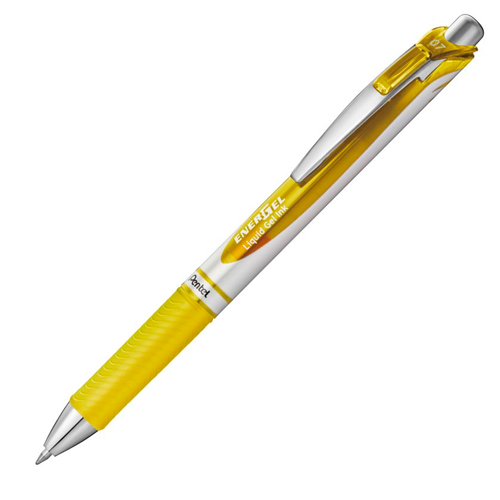 Pentel Energel - Retractable Gel Pen - Yellow