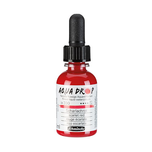 Schmincke Aqua Drop Watercolour 30ml - Scarlet Red