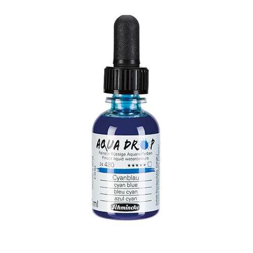 Schmincke Aqua Drop Watercolour 30ml - Cyan Blue