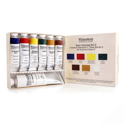 Williamsburg Oil Paints Basic Painting Set II  6 x 37mL Tubes