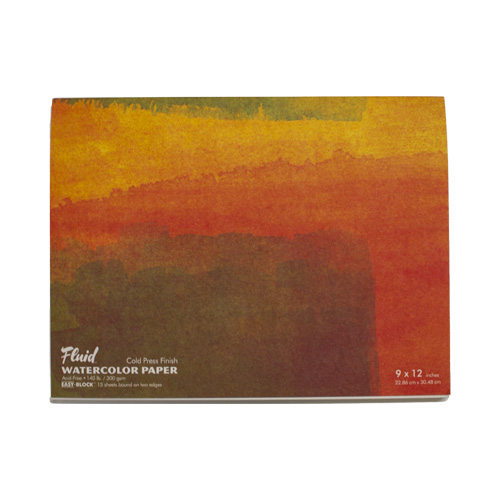 Fluid Watercolour Block 140lb Cold Press 9" x 12"