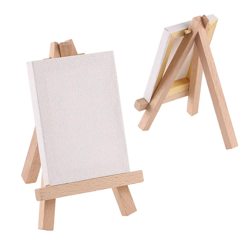 Above Ground Mini Easel And Canvas Set