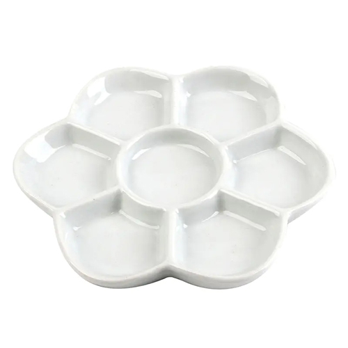 7-Well Flower Porcelain Palette