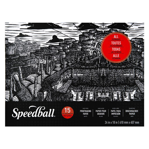 Speedball Printmaking Pad 15 Sheets - 24" x 18"