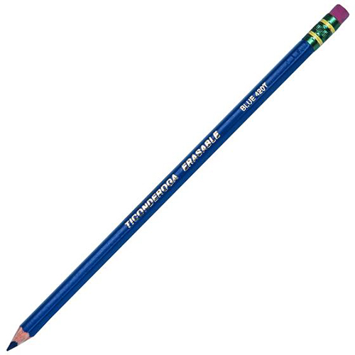 Dixon Ticonderoga Erasable Pencil - Blue