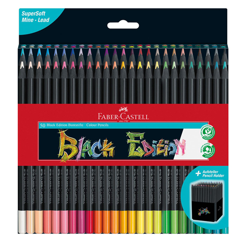 Faber-Castell Black Edition colour pencils, Set of 50